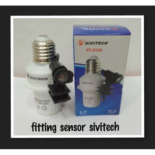 Fitting Fiting Lampu Otomatis Sensor Cahaya Sivitech YF 212A