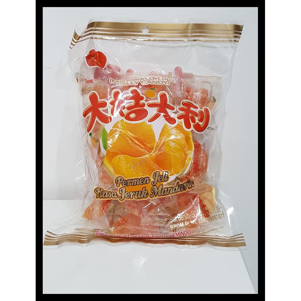 

Gbbv Permen Jeli Rasa Jeruk (Mandarin Orange Jelly Candy) Snack J236