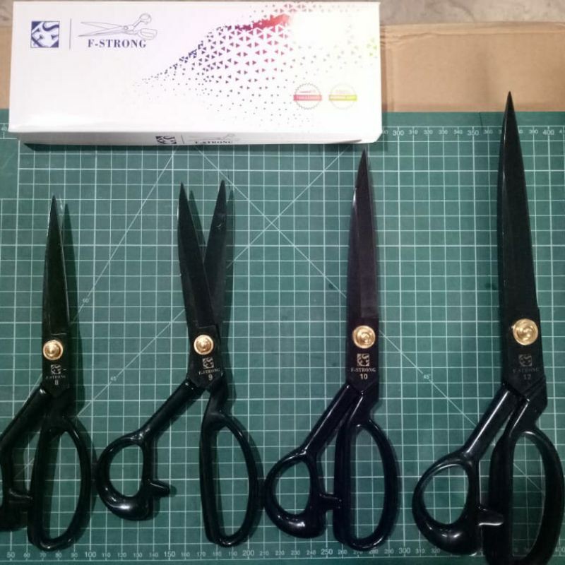 

Gunting bahan / kain 8 - 9 - 12 inch merk FS (F Strong)