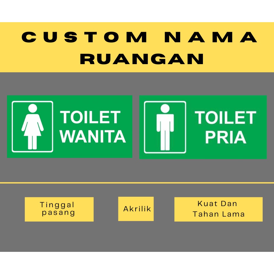 Jual Sign Toilet Wanita Dan Pria Shopee Indonesia