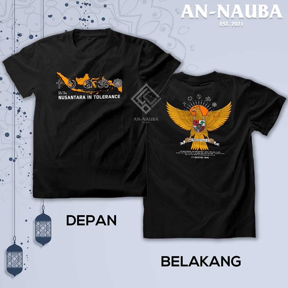 KAOS PLURALISME NUSANTARA IN TOLERANCE INDONESIA SERIES / Baju Dakwah Islami Santri Gusdur / Tshirt 