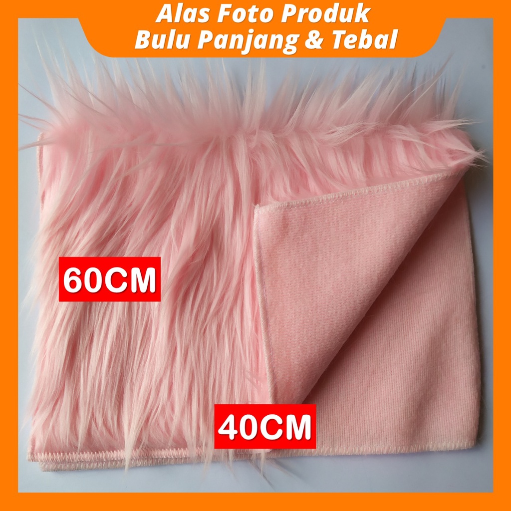 Karpet Bulu Kecil Murah 40x60cm Untuk Alas Foto &amp; Meja Bahan Bulu Panjang Super Lembut Bisa COD