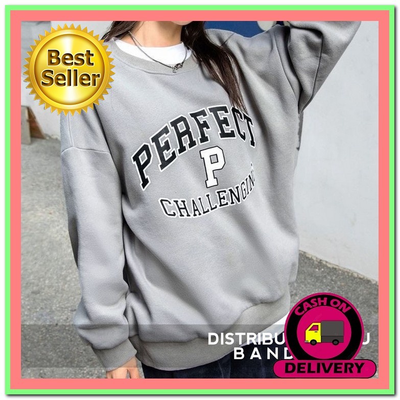 Florina Fashion Store Baju Wanita Atasan Wanita Sweater Times Up Switer Wanita Sweater Wanita Sweate