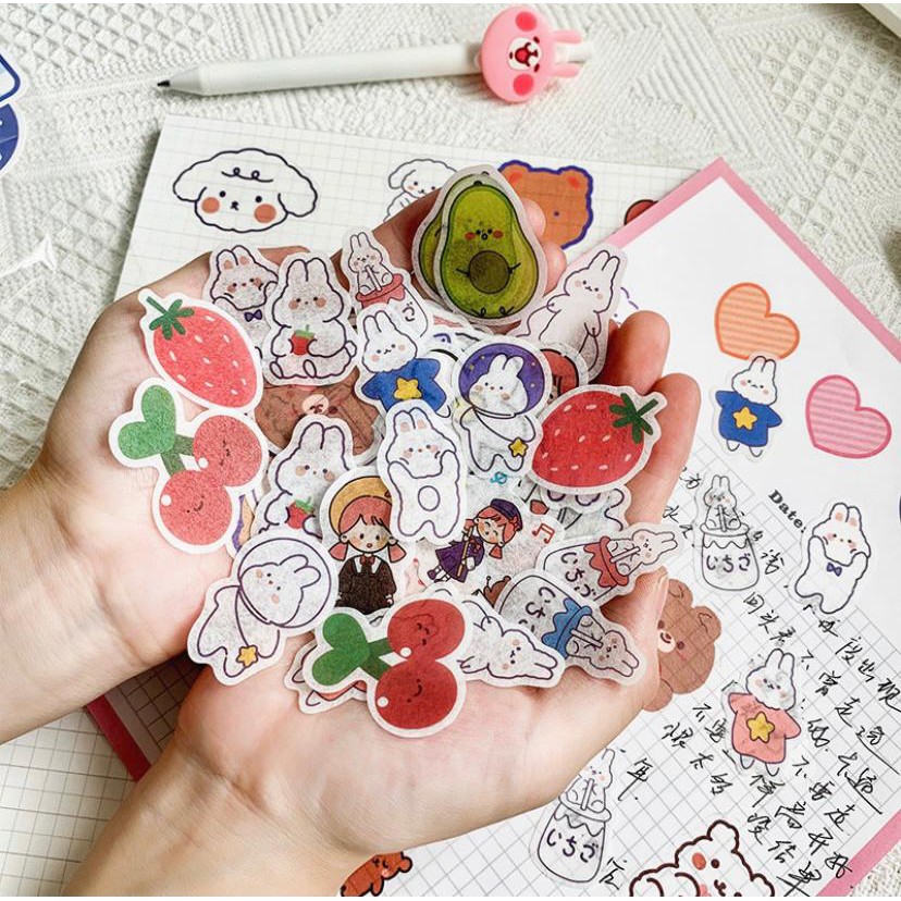 

40pcs Stiker Lucu Untuk Dekorasi Jurnal / Scrapbook