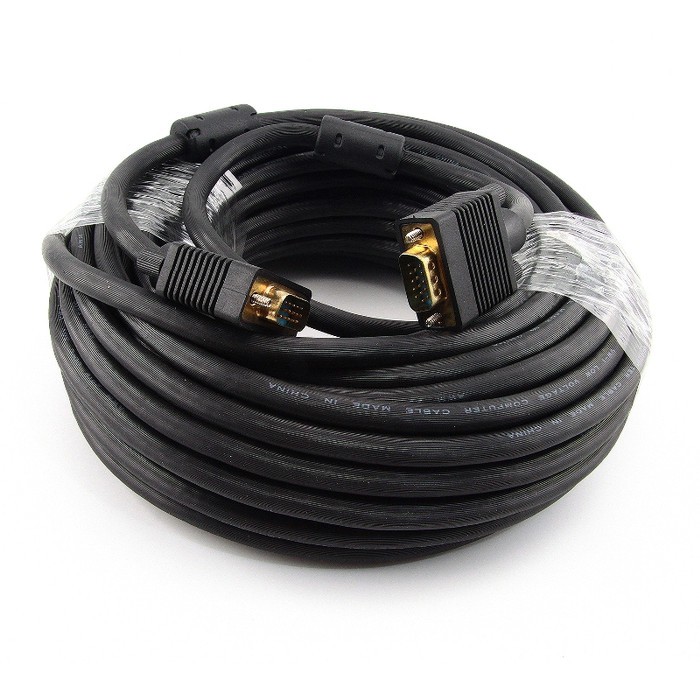 Kabel VGA 20M Male Gold Plate 3+4 Cable VGA 20 Meter