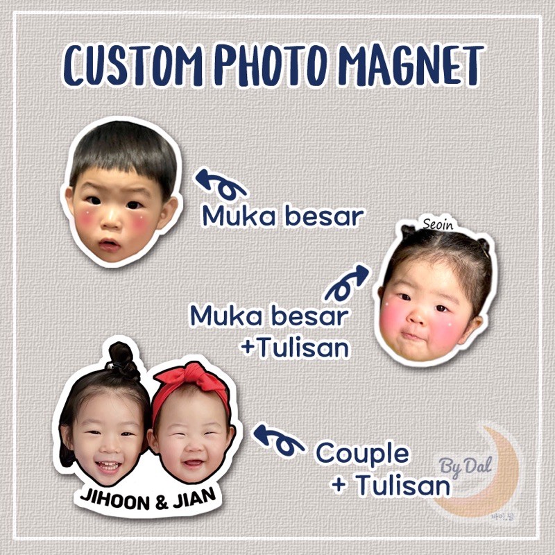 CUSTOM FOTO MAGNET | Magnet Kulkas Custom | Magnet kulkas lucu