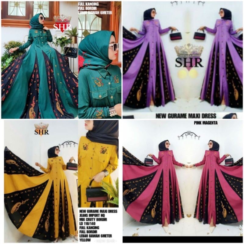 Maxy Jeans Ori SHR SAHIRA / Gamis Jeans Ori SYR Syahira