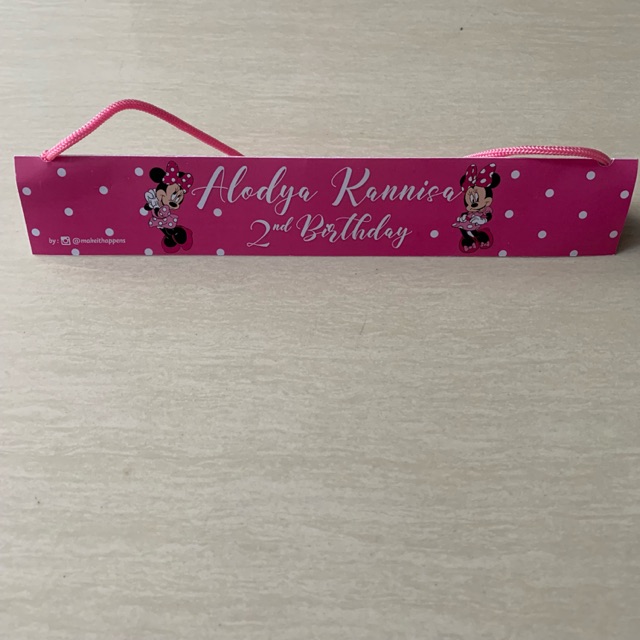 

Snack label snack tag