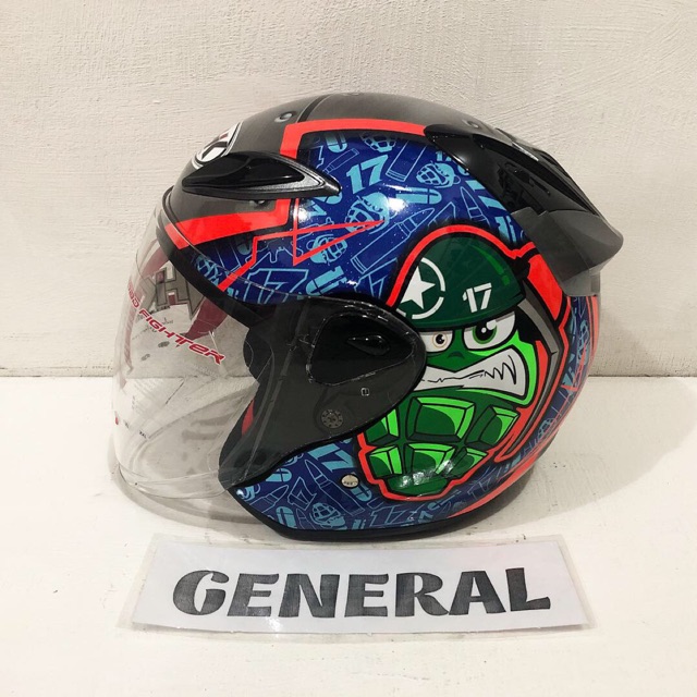 Helm NHK R6 Special GP Edition Karel Abraham Orange Limited Half Face