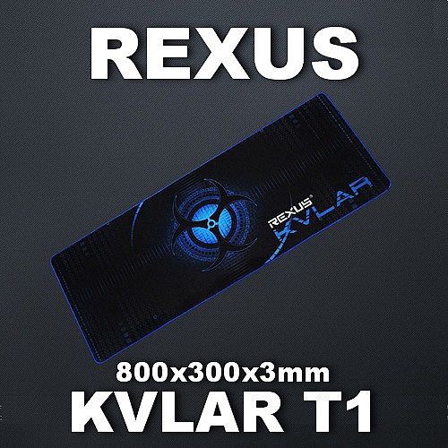 Mouse pad gaming rexus XL Kvlar T1 - Mousepad extended rexus Kvlar 80x30