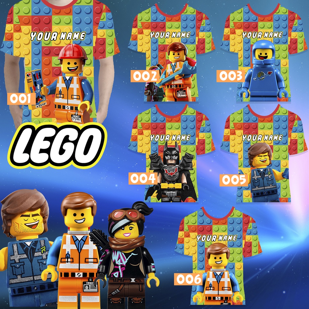 JOSELINDOPRINT - KAOS KEMBARAN KELUARGA (FREE NAMA)  LEGO