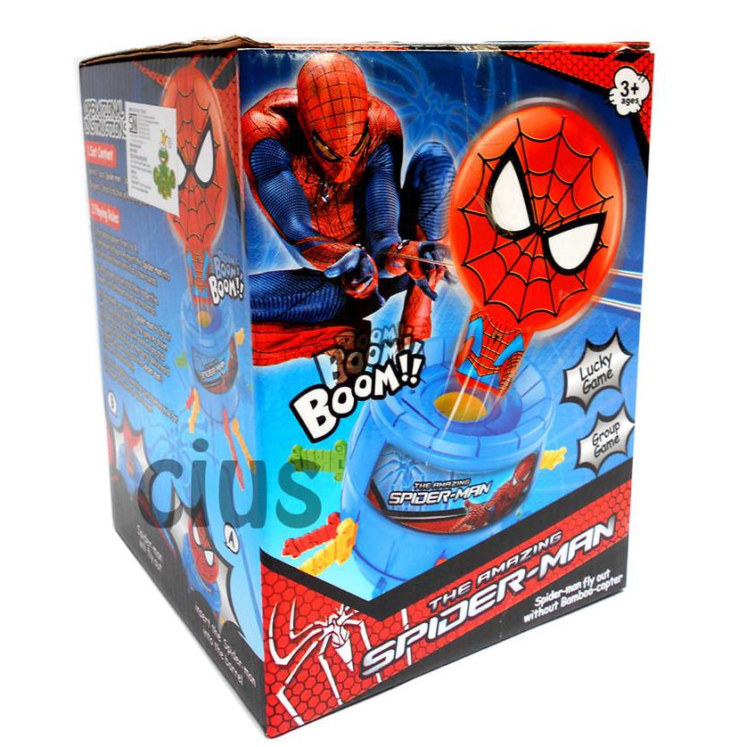 PALING MURAH  PIRATE BARREL SPIDERMAN - MAINAN ANAK EDUKASI BAORD GAME