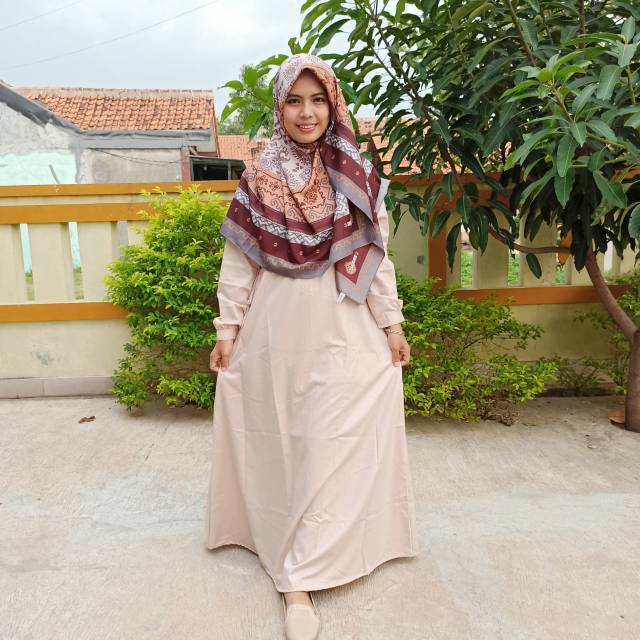Gamis Toyobo milo coklat Muda By Akmayasha