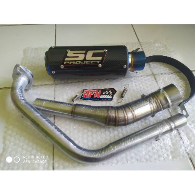 Knalpot Racing SC Project untuk motor R15 V1, V2, dan V3