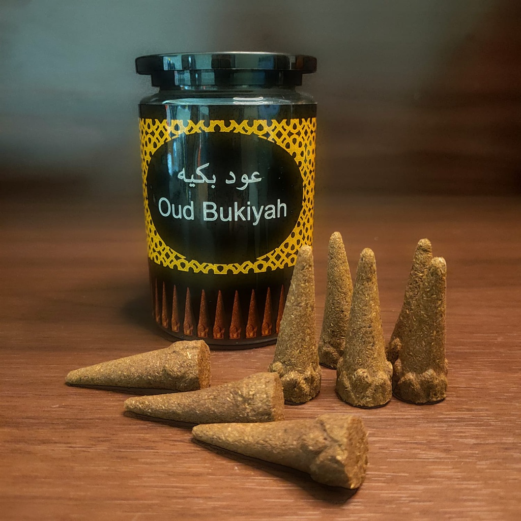 Bukhur Oud Bukiyah Aroma Sangat Kuat Buhur Berkulitas/ Buhur / Dupa / Buhur Kerucut / isi 20 Pcs