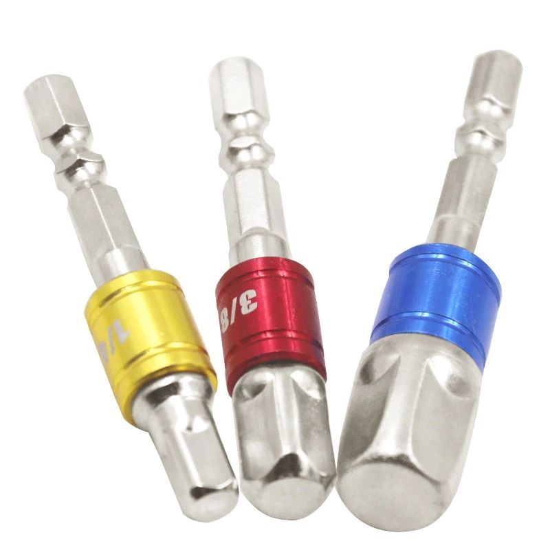 Mata Obeng Elektrik Adapter Extension Drill Bits Hex Shank 1/4 3/8 1/2 3 PCS