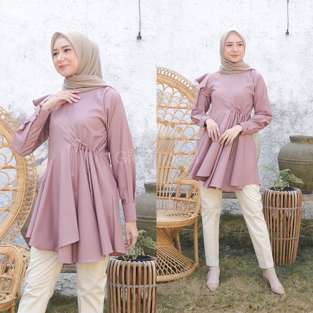 CYRA TUNIK / ATASAN MUSLIM WANITA / TUNIK TERBARU / TUNIK TERLARIS / MODEL ELEGAN
