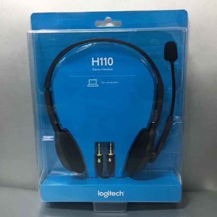 HEADSET LOGITECH H110 / Stereo Headset / 2 colokan