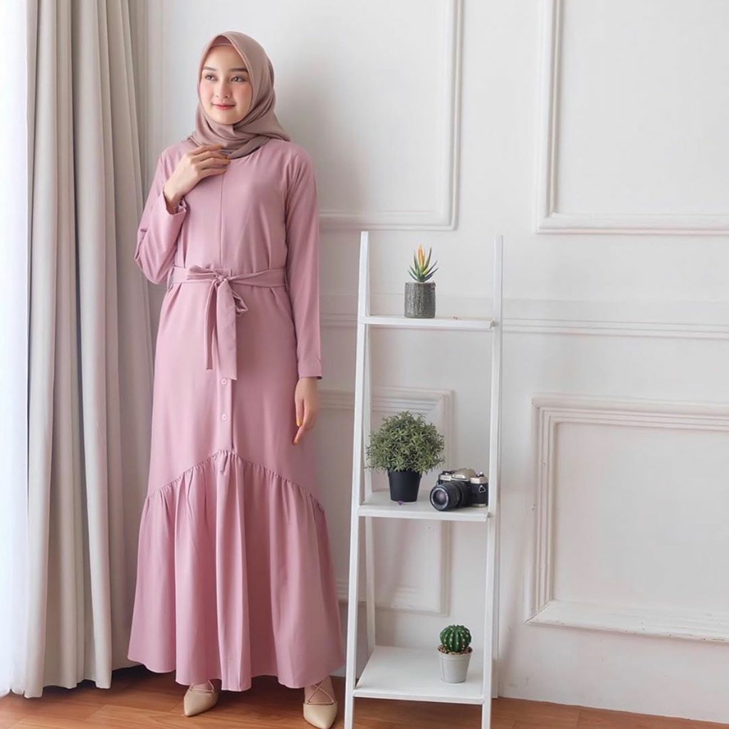 DISKON EMILY DRESS - FLOTTILICIOUS / DRES MUSLIM / GAMIS MURAH / GAMIS MUSLIM / GROSIR BAJU ONLINE