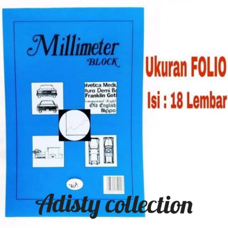 

Millimeter Block Folio isi 18 Lembar