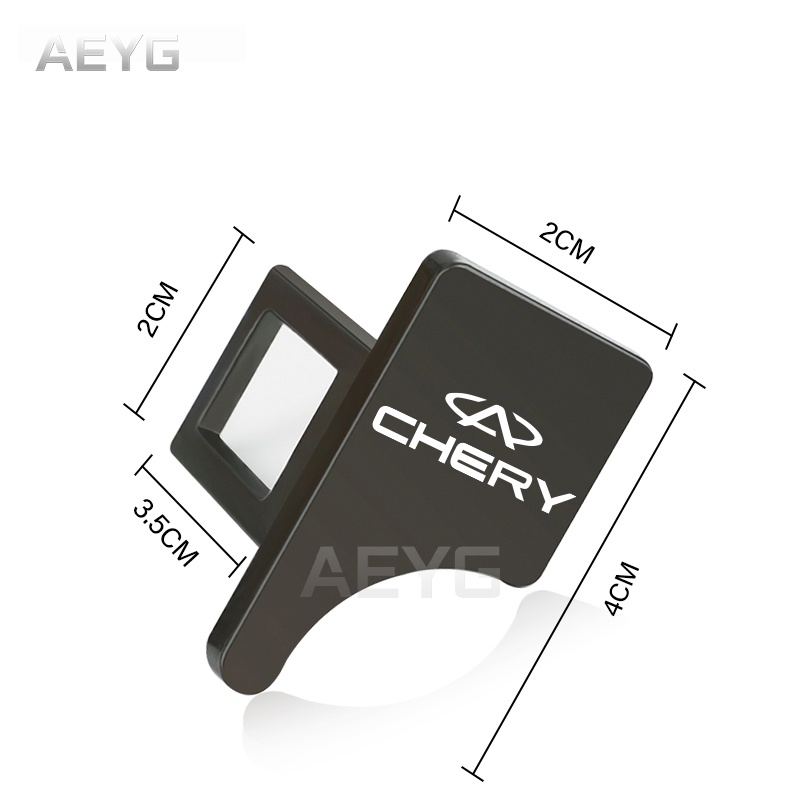 Klip Gesper Sabuk Pengaman Mobil Bahan Zinc Alloy Untuk Chery Tiggo 4 8 7 5x Face QQ Eastar