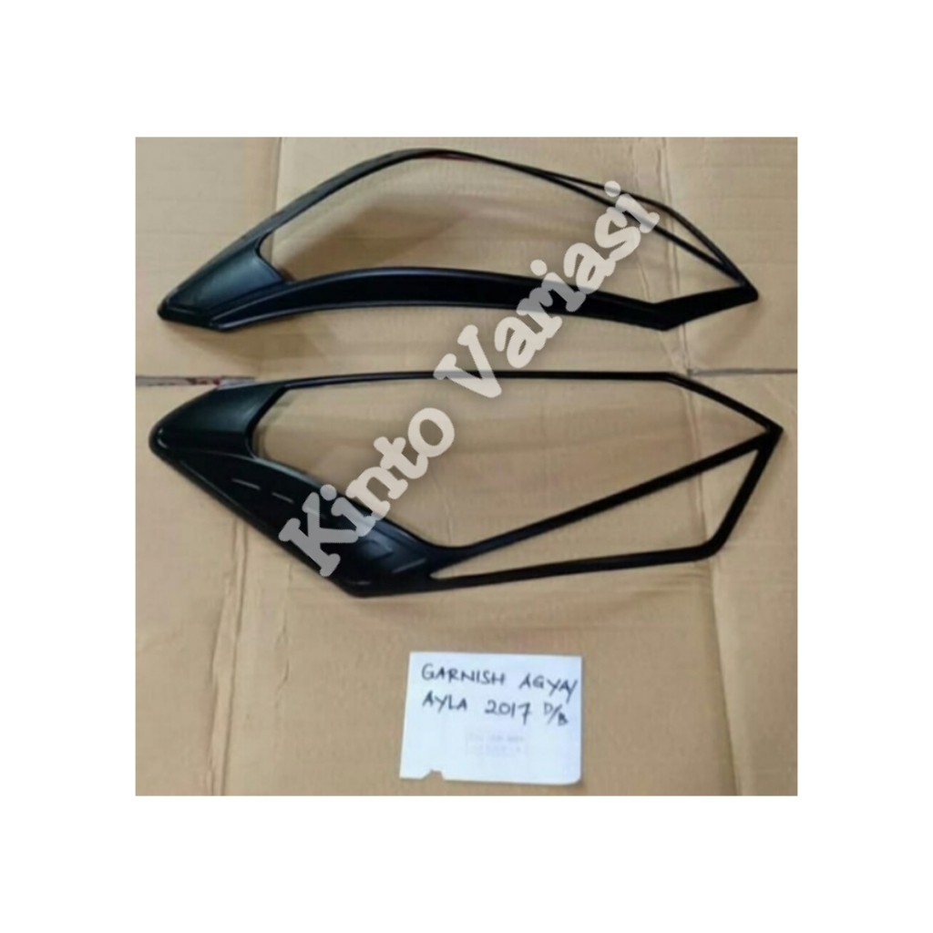 Head Lamp Garnish / Garnish Depan Toyota Agya 2017 Black Doff