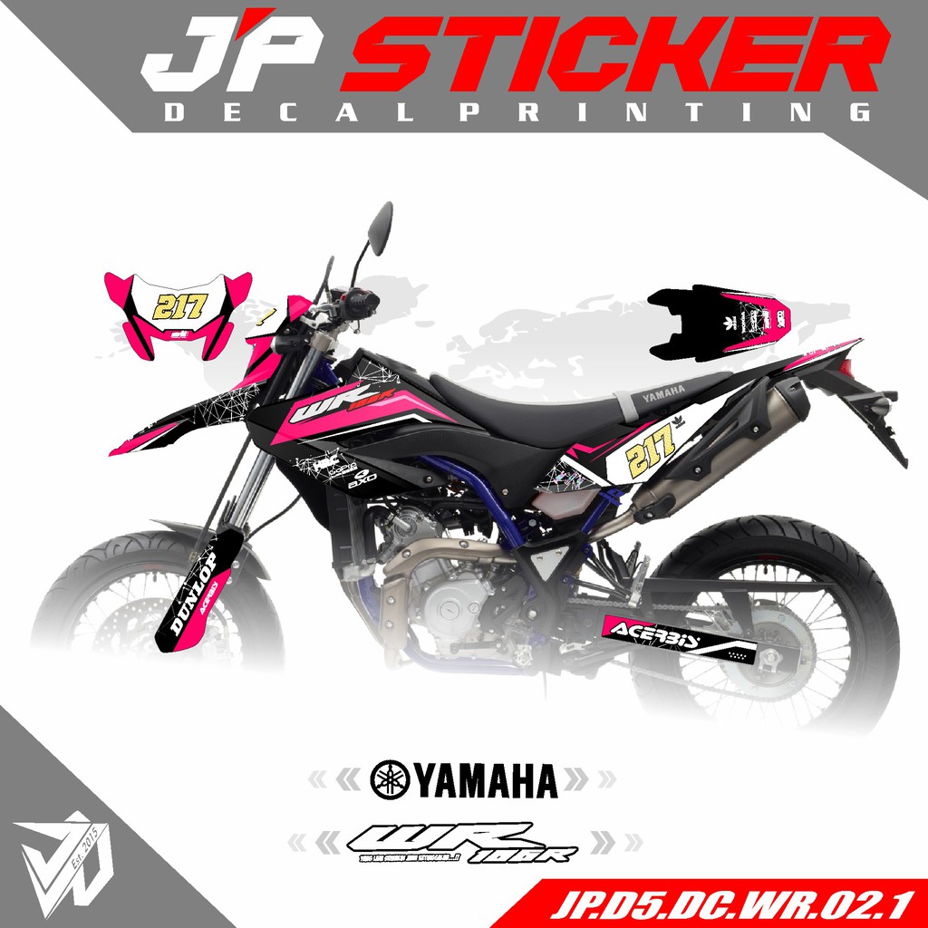 Decal Sticker Yamaha WR 155 full body - Decal Stiker WR 155 desain  002