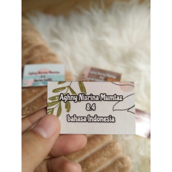 

LABEL NAMA CUSTOM (harap membaca deskripsi sebelum membeli)