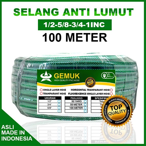 SELANG AIR ANTI LUMUT / SELANG AIR 100METER / SELANG TAMAN / SELANG CUCI KENDARAAN / SELANG AIR