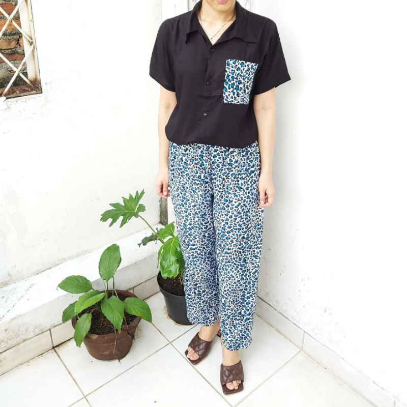 Rayon set Celana Panjang/ Setelan rayon celana panjang/ setelan rayon