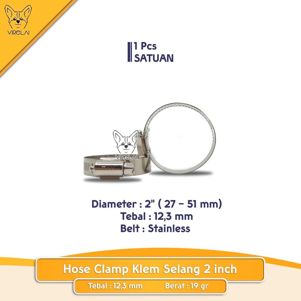 Stainless Klem Selang / Hose Clamp 2&quot; , 2 1/2&quot; , 2 1/4&quot; [TW]