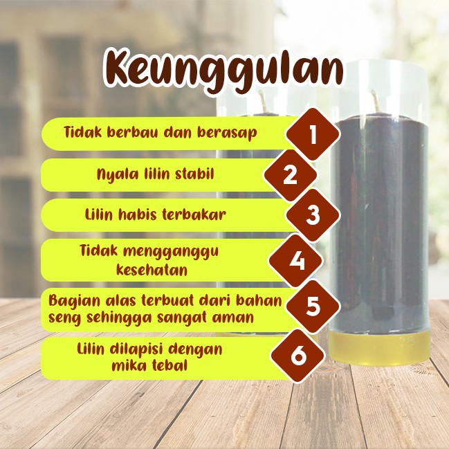 Lilin Lotus Hitam Serbaguna Pilar 1 Kati Sepasang