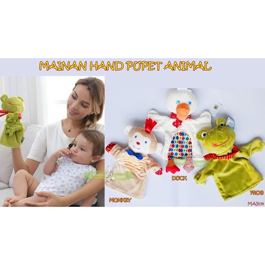 MAI434 MAINAN HAND PUPET ANIMAL / BONEKA TANGAN