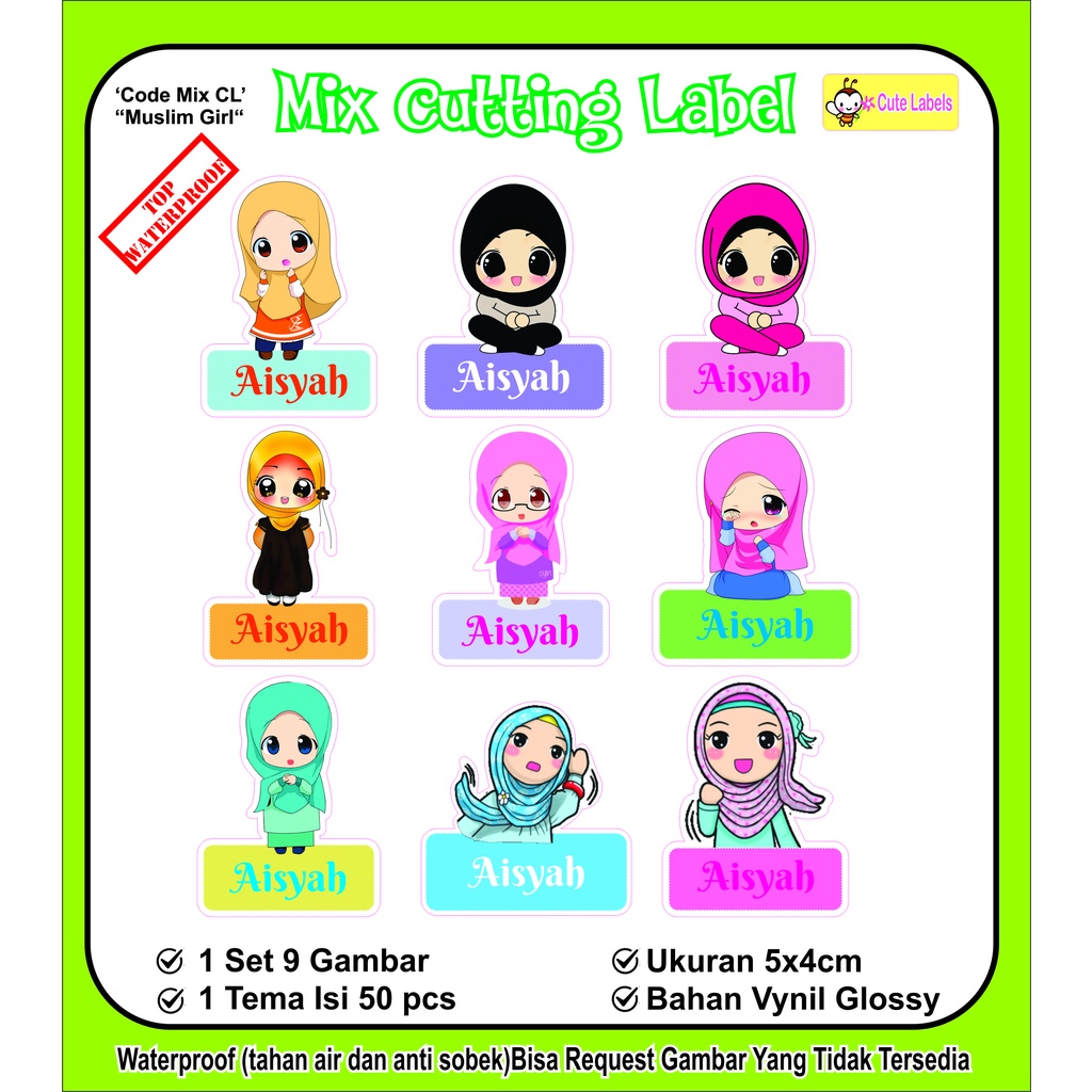 

Mix Cutting Label MUSLIM GIRL