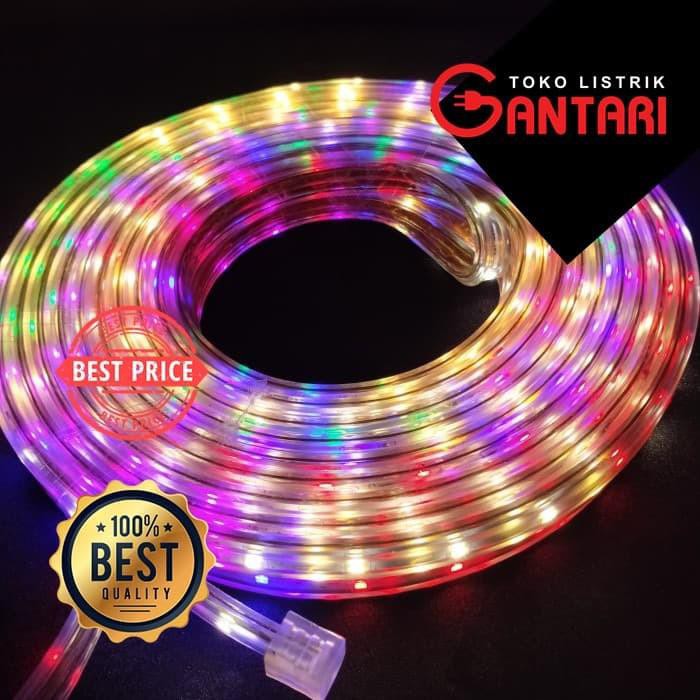 Lampu Selang 10 Meter RGB Lanboo Nyala Lampu Bisa Diganti Hingga 8 Variasi