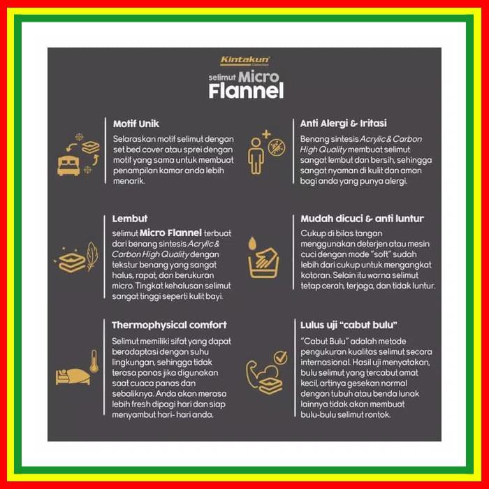 SELIMUT KINTAKUN MICRO FLANEL 160 X 200 LOGAN / SELIMUT DEWASA