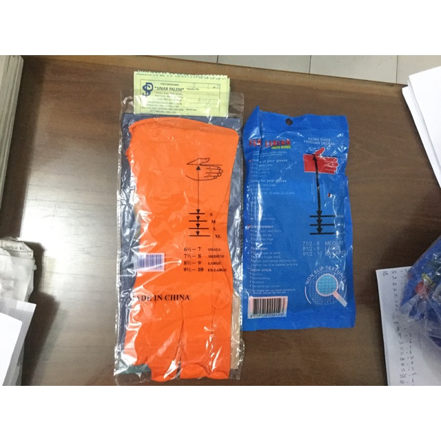 Sarung tangan karet  cuci  piring  Shopee Indonesia