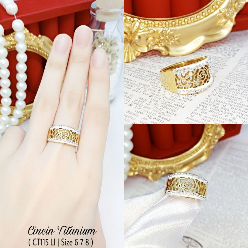 Cincin Titanium Cincin Dewasa Terbaru CT115 LI