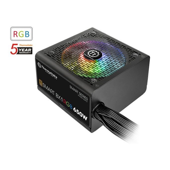 Power Supply ThermalTake Smart BX1 RGB 650W - PSU 650 ThermalTake Bronze 80+ RGB