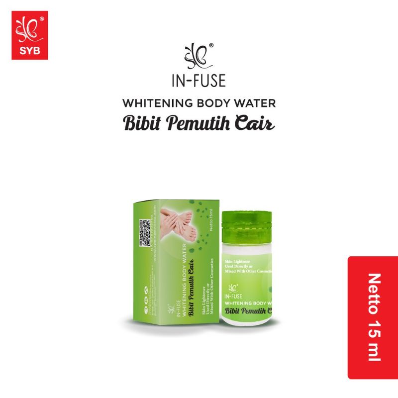 SYB in fuse whitening body water bibit pemutih cair 15 ml