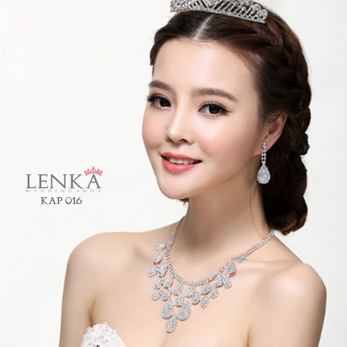 [READY STOCK] BRIDAL JEWELRY AKSESORIS PERNIKAHAN SET KALUNG ANTING KAP016