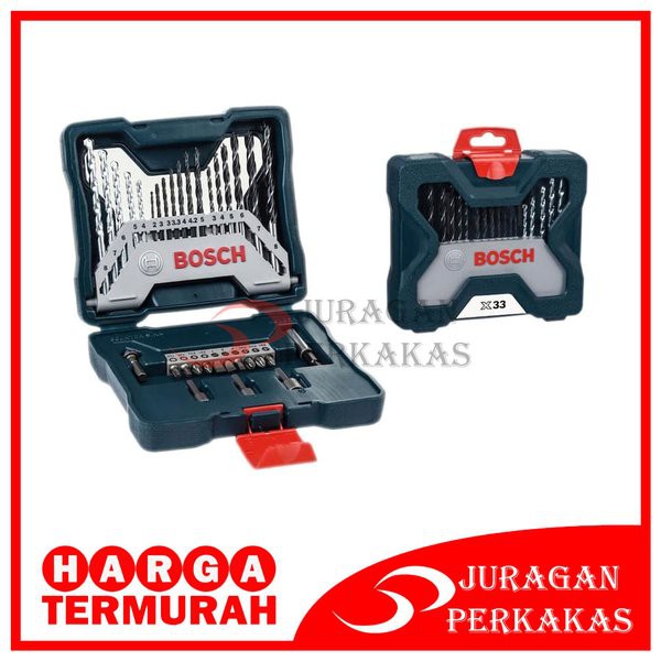 Fj67m Bosch 33 Piece X Line Set Mata Bor Dan Mata Obeng Kombinasi