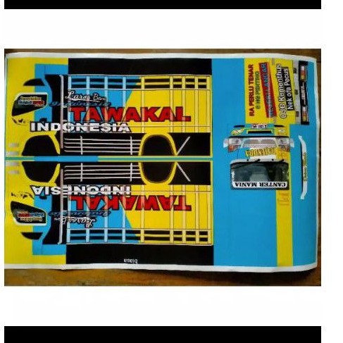 stiker miniatur truck uk.30cm