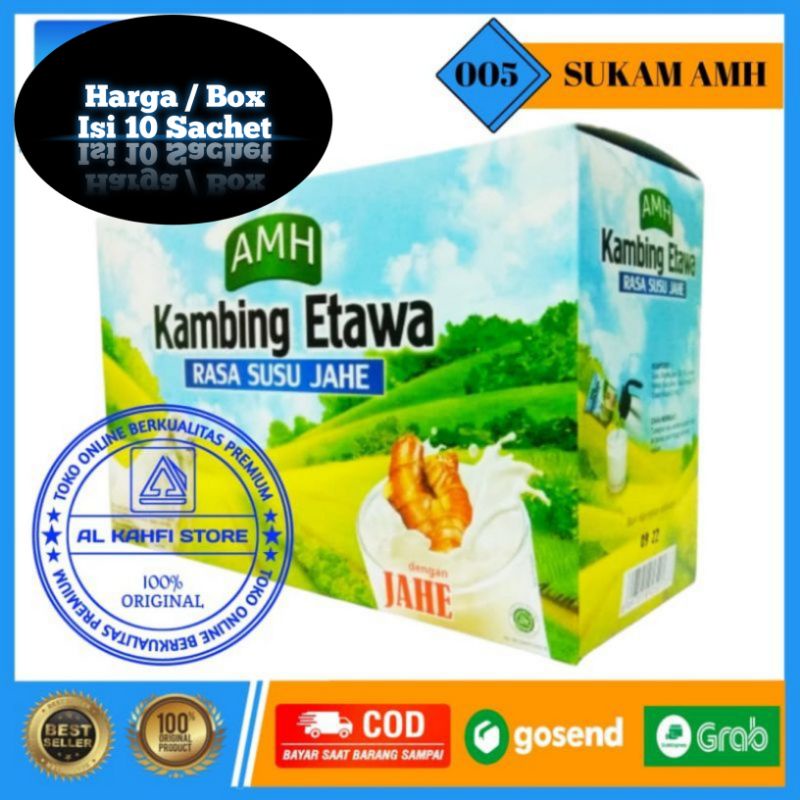 

Susu Kambing Etawa AMH Susu Jahe / Susu Etawa Satu Box Isi 10 Sachet / SUSU KAMBING ETAWA AMH