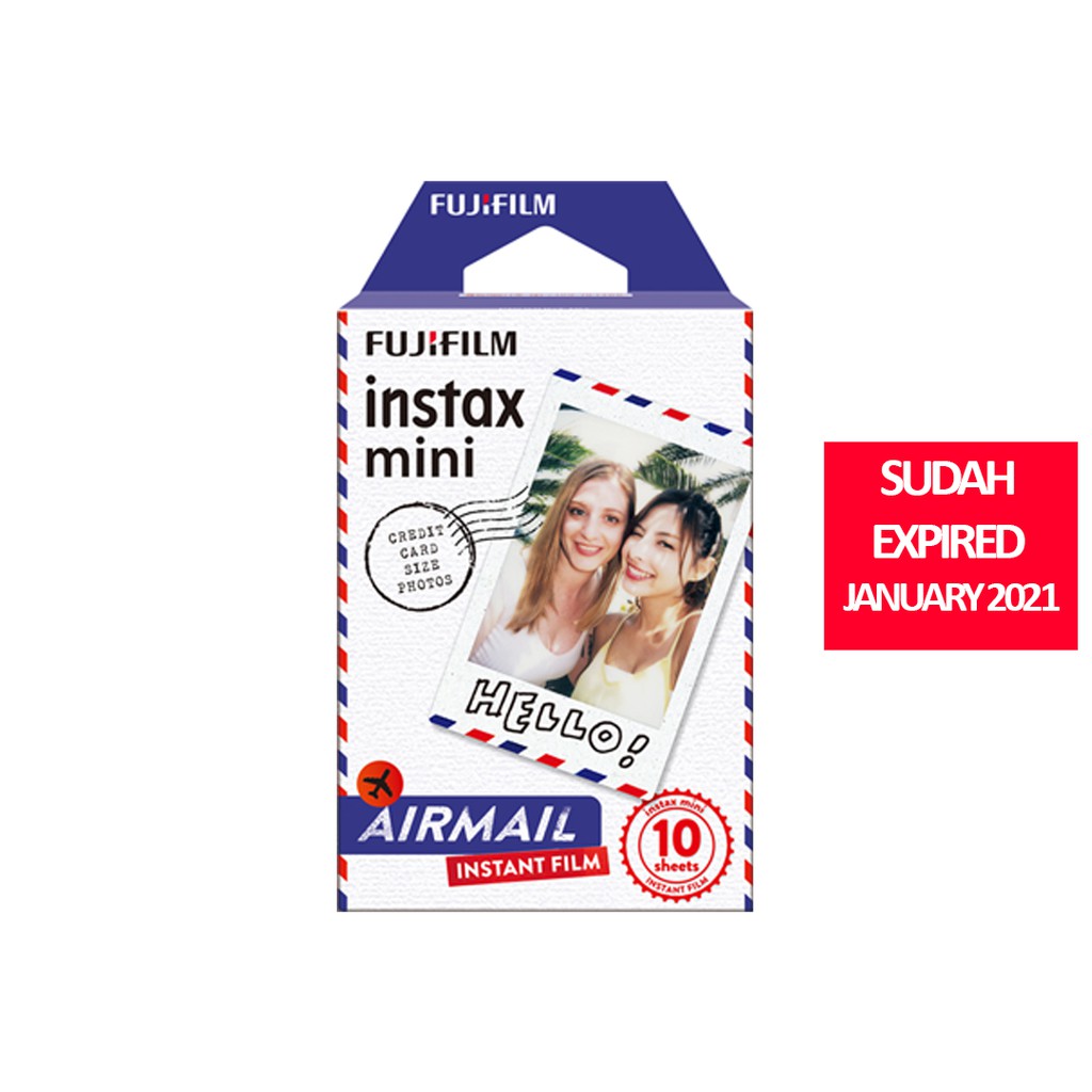 Instax film / Refill Instax / Isi Instax MINI AIRMAIL -  SUDAH EXPIRED JANUARY 2021