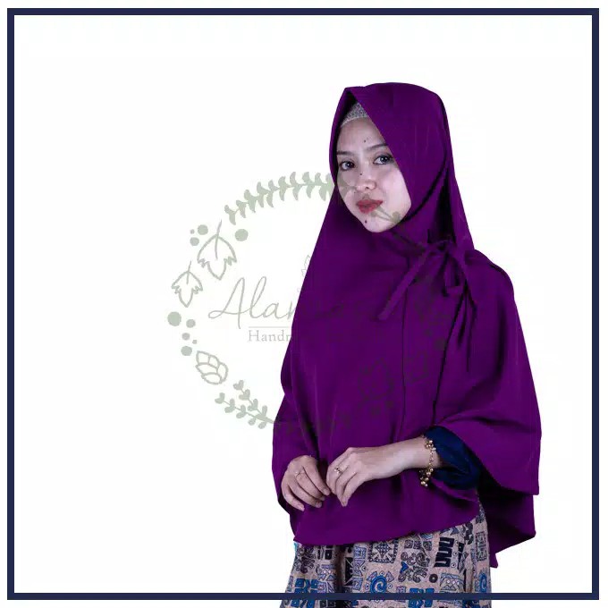 Alantasik - Pet antem jilbab aurora L  wolpeach  / jilbab  hijab wolfis jumbo R.25