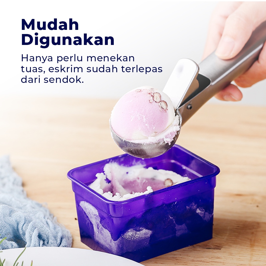 Sendok Es Krim Scoop Ice Cream Stainless Steel