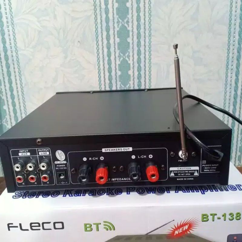 NEW~Power Amplifier FLECO BLUETOOTH FLECO BT-1388C 400W + Remote~FMS