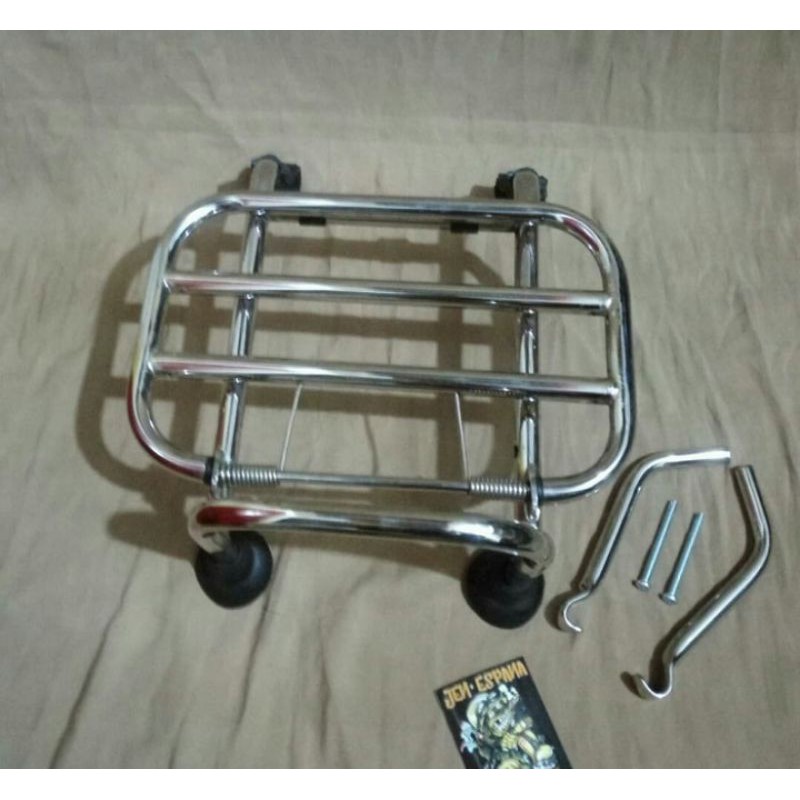 front rack vespa px.super.sprint.exel.exclusive.ps. aksesoris vespa clasik