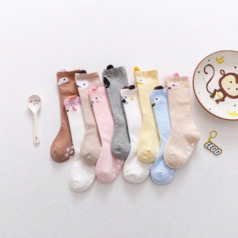 Kaos kaki import panjang karakter lucu hewan anak bayi motif unik baby